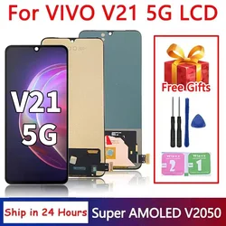 Super AMOLED V21 5G Display Screen For Vivo V21 5G LCD V2050 Display Touch  Screen Digitizer Assembly Replacement