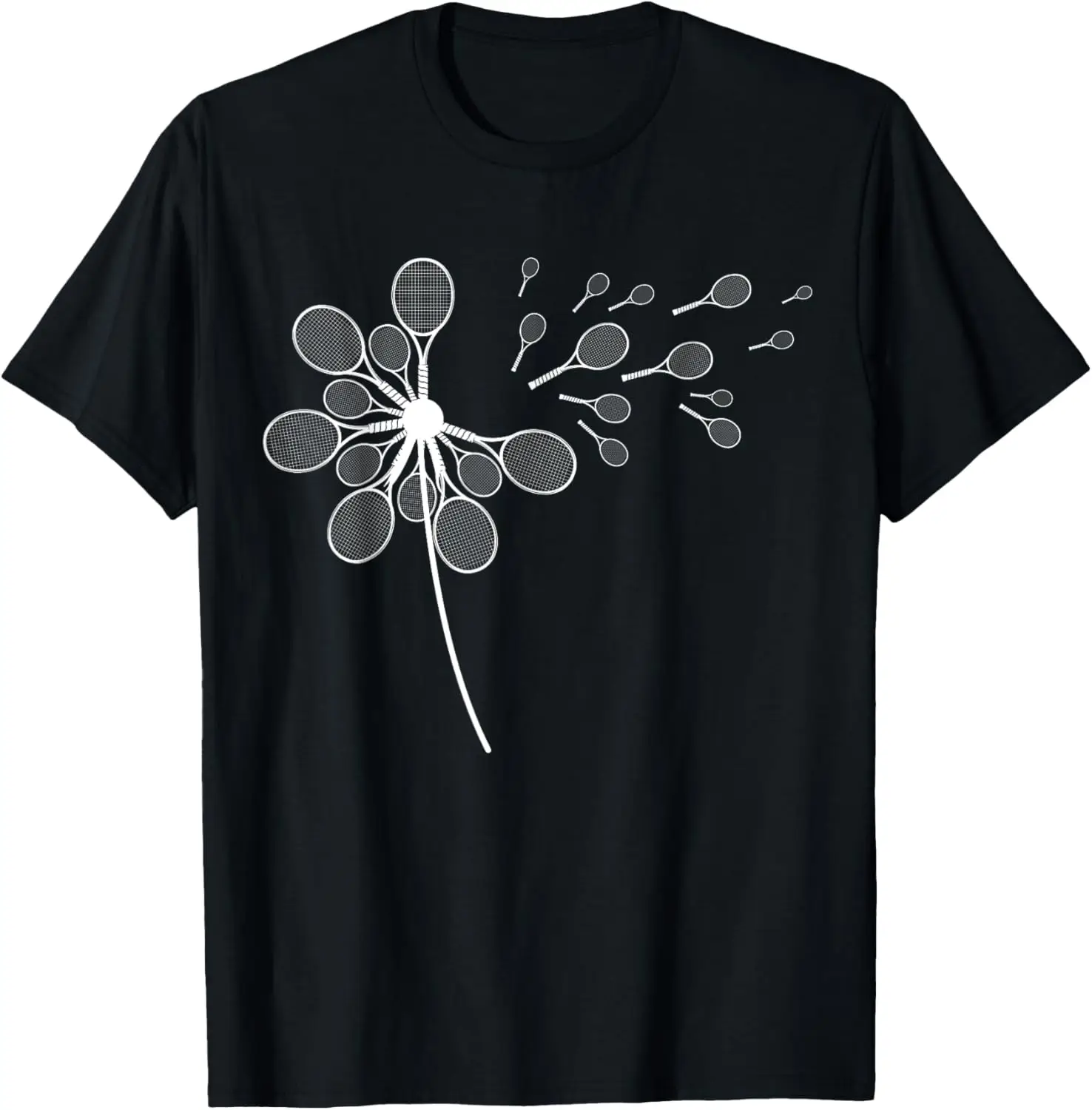 Dandelion Tennis Racket Shirt for Tennis Player T-Shirt