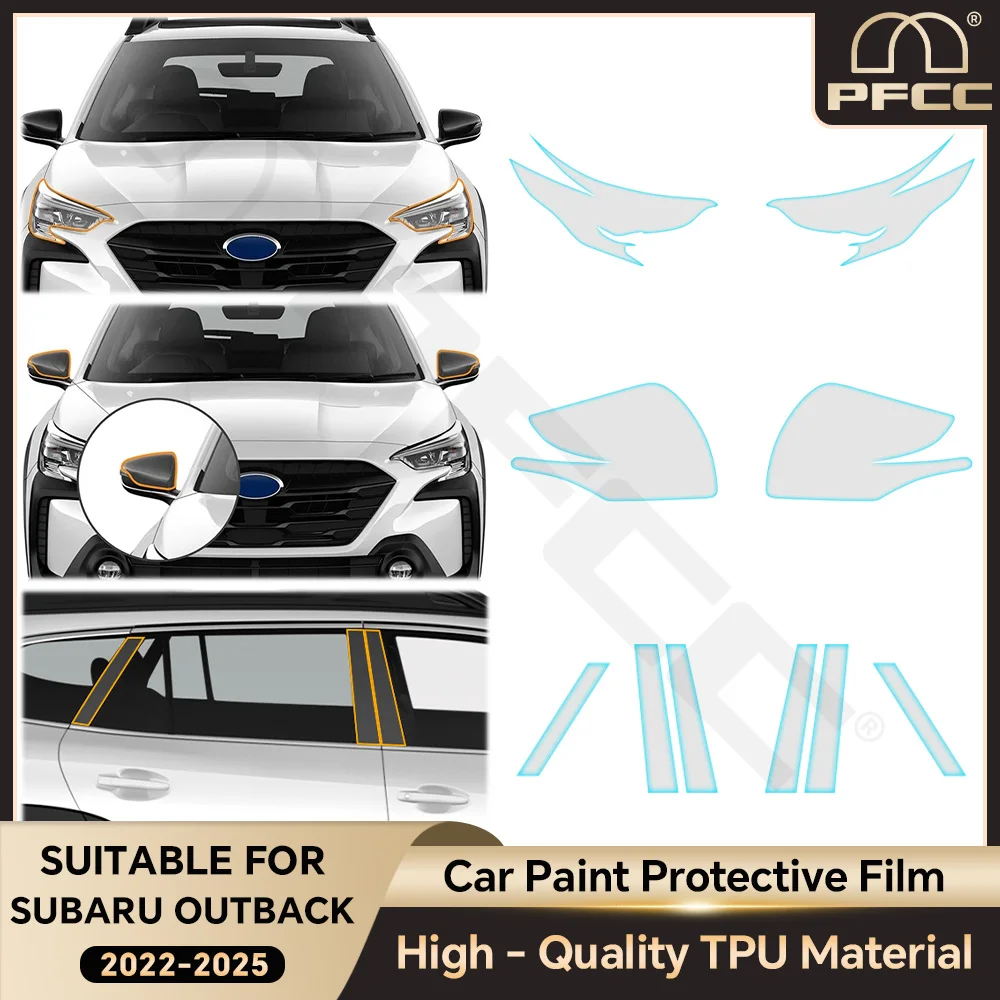 

Car Invisible Transparent for Subaru Outback 2022 2023 2024 2025 Sticker Doors Front Bumper Trunk Accessories Protection Film