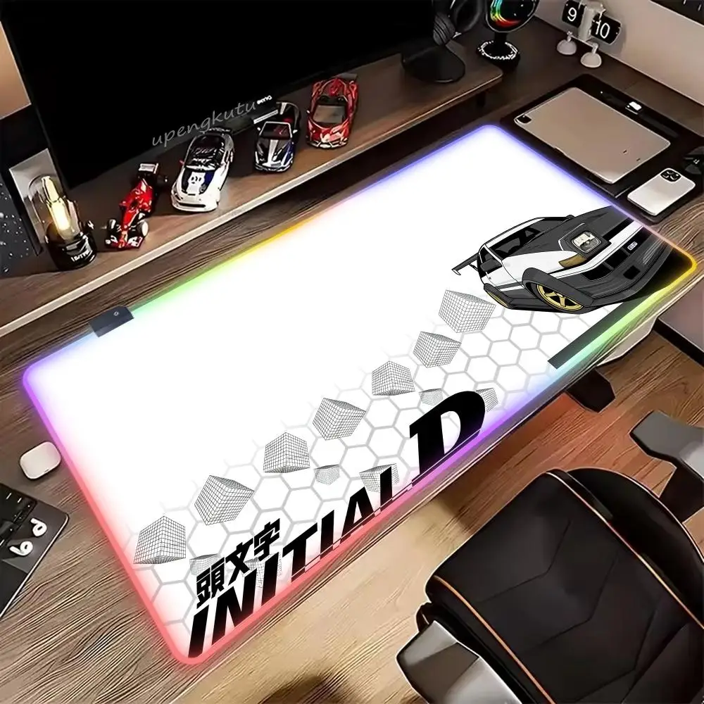 

Initial D Mouse Pad RGB HD XXL Cute Mouse Pad Keyboard Mousepad PC Large Table Pad Gaming Laptop LED Desk Mat