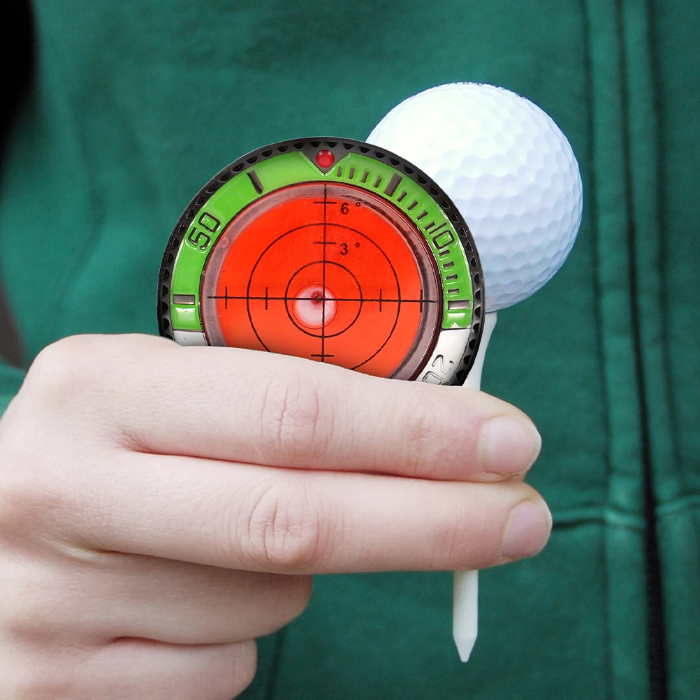 2 قطعة علامات كرة جولف مستديرة ABS البلاستيك عالية الدقة المحمولة خفيفة الوزن لوازم صديقة للبيئة