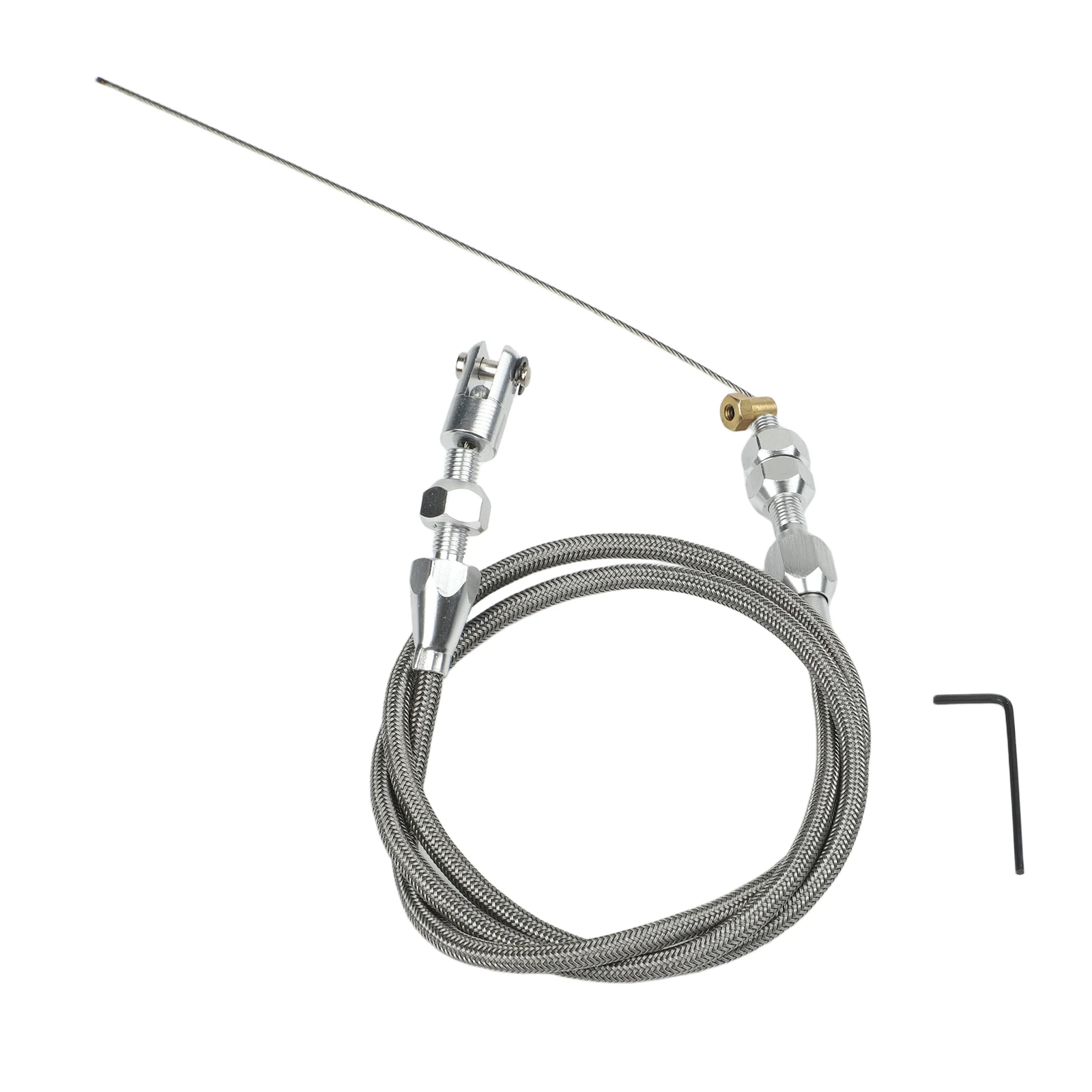 Gas Cable Throttle Cable Kit for braided Throttle More Responsive Stainless Steel 36 Inch For LS1 Engines 5.7L 97-04