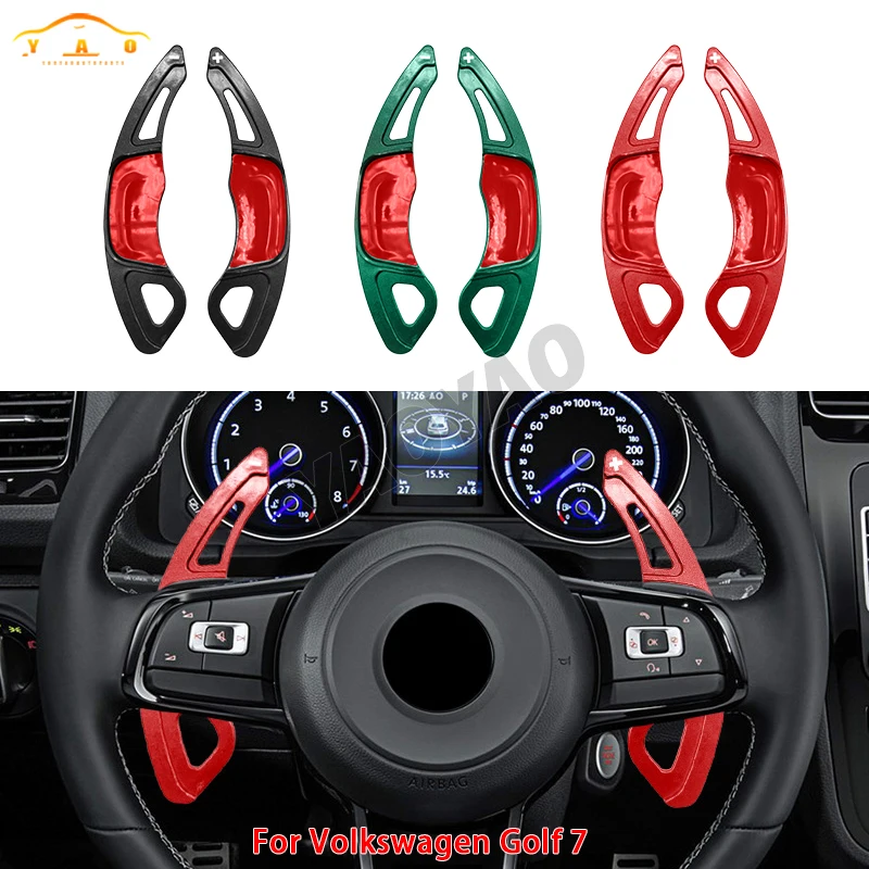 Car Steering Wheel Shift Paddle Shifter Extension For VW Golf 7 GTI Mk7 R-Line Accessories