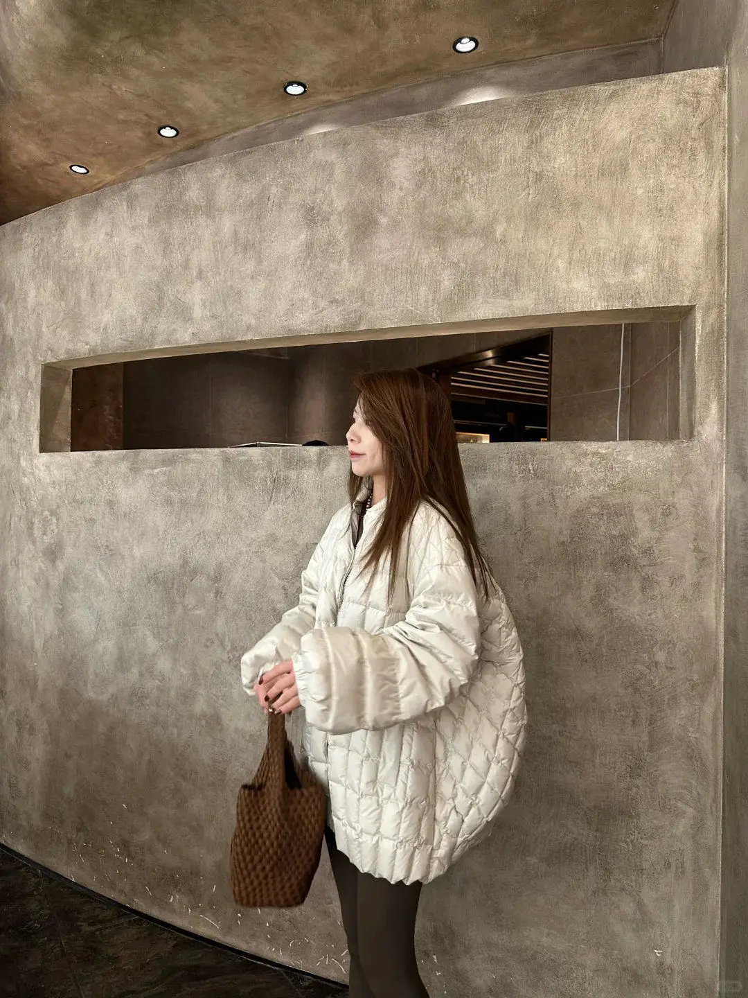 

Gagarich Korean Version Warm Autumn Winter Loose Checkered Design Bread Cotton Jacket Women Mid To Long Warm Parkas Top