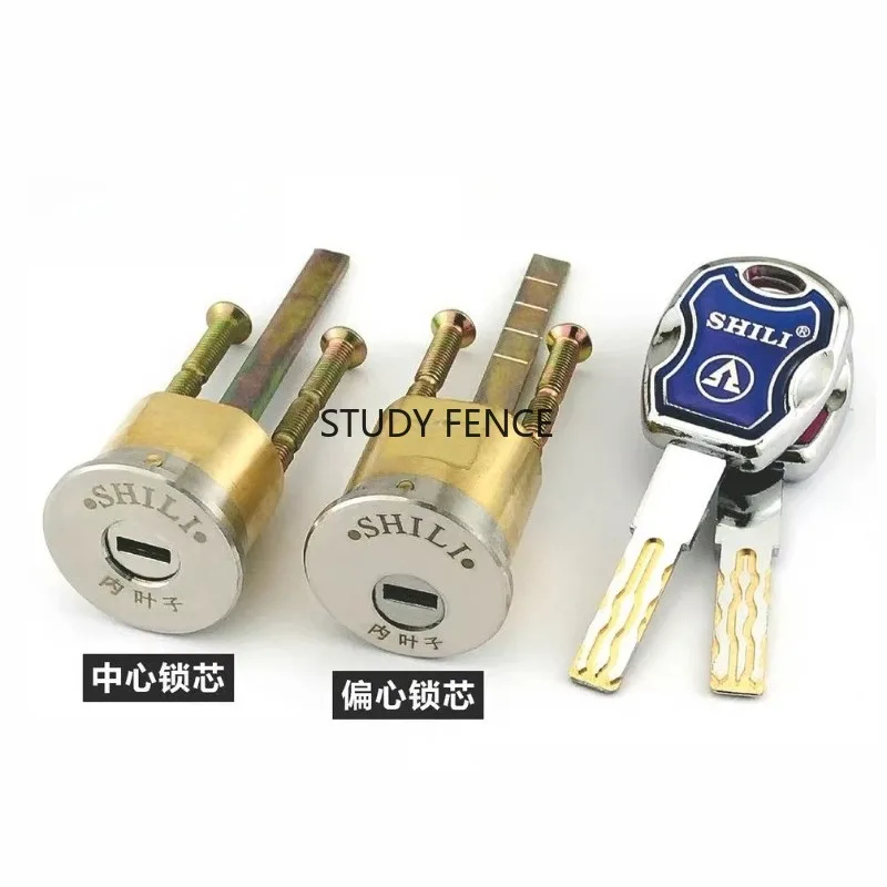 

Old Style Anti-theft Door Lock Mid Core/biased Core Iron Door Lock with Keys Multi Track Metal Lock Core Hardware Accessories