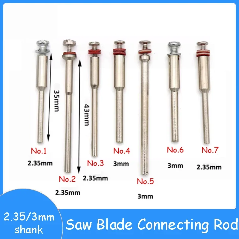 

5-50pcs Saw Attachment Clamping Rod 2.35/3mm Shank Rotary Tool Woodworking Dremel Electric Mini Drill Cutting Blade Tool