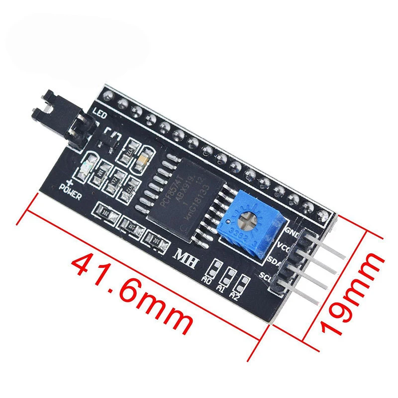 1/2~100/200Pcs IIC/I2C Interface LCD1602 Adapter Board Function Library LCD2004 Adapter Board PCF8574 Expansion Board