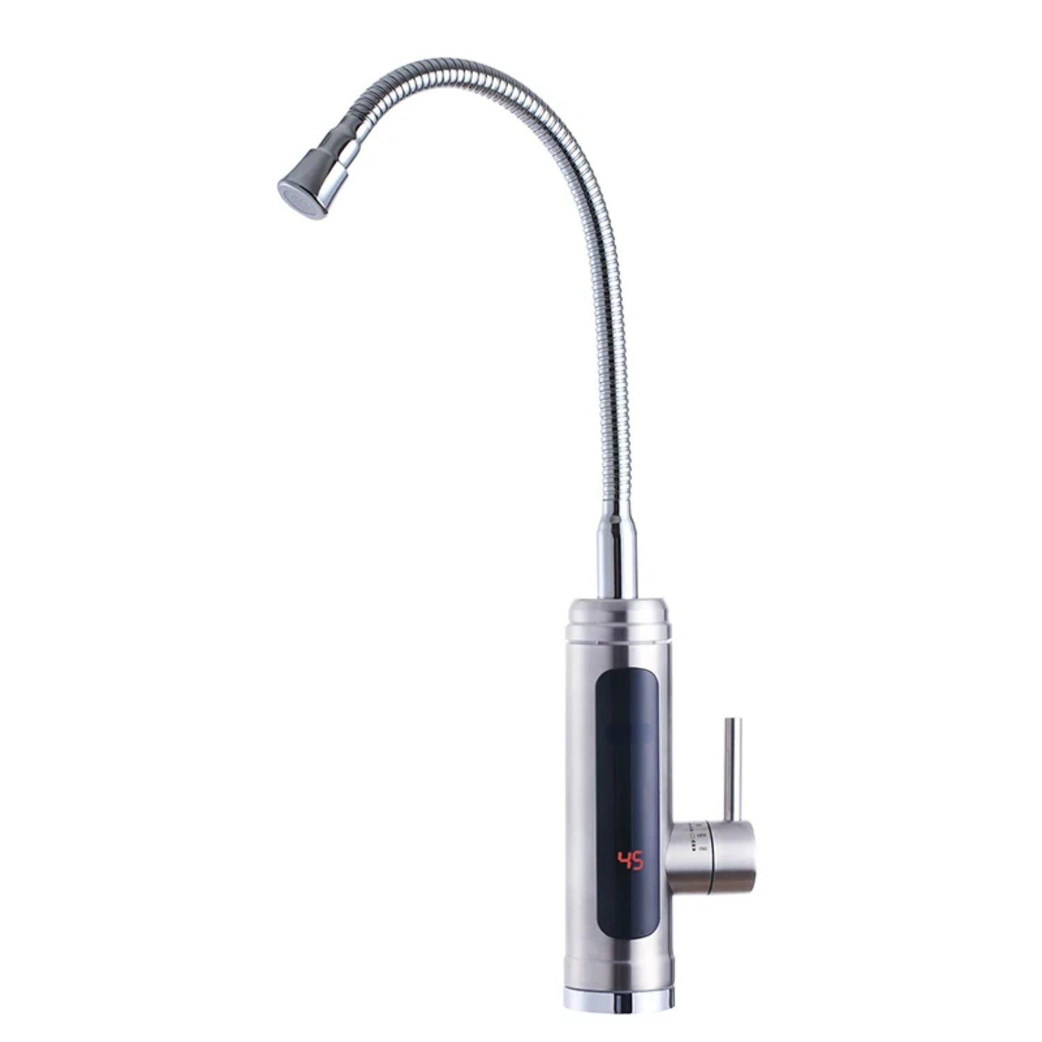 

Instant Heater Faucet Tankless Heaters Kitchen Hot Tap Bathroom Heating 220v Stainless Steel Shell
