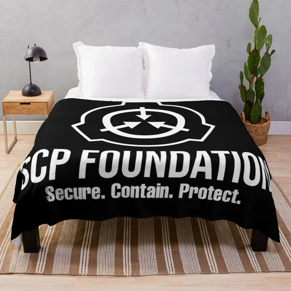 

SCP Foundation Secure Contain Protect Throw Blanket Luxury St christmas decoration for babies Luxury Designer Blankets