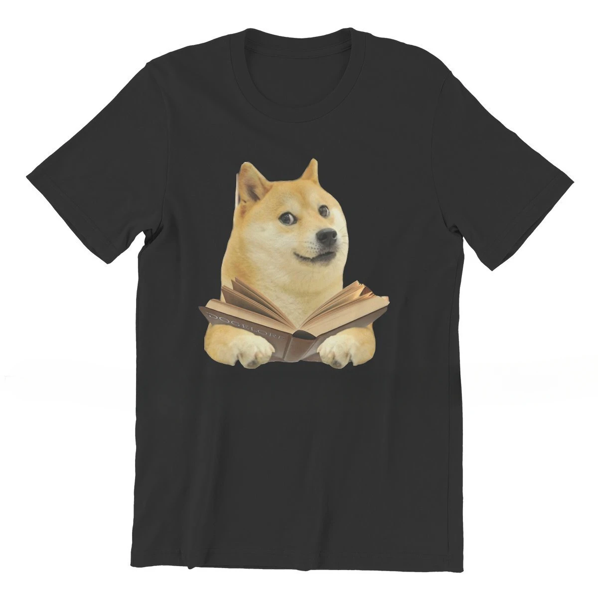 Shiba Inu Cheems Doge Funny Self Confidence Crewneck TeeThe Interesting Book Distinctive Men's Cotton T Shirt Funny Clothing