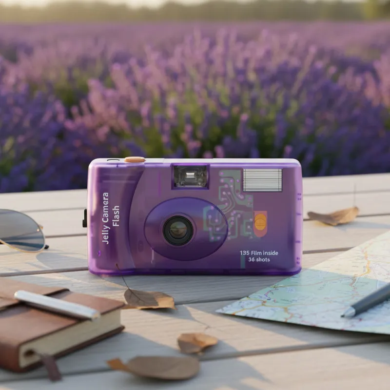 

Оригинальная пленочная камера Fujifilm C400 Jelly Transparent, 135-мм пленка, 36 снимков, с фотовспышкой, одноразовая камера для подарков