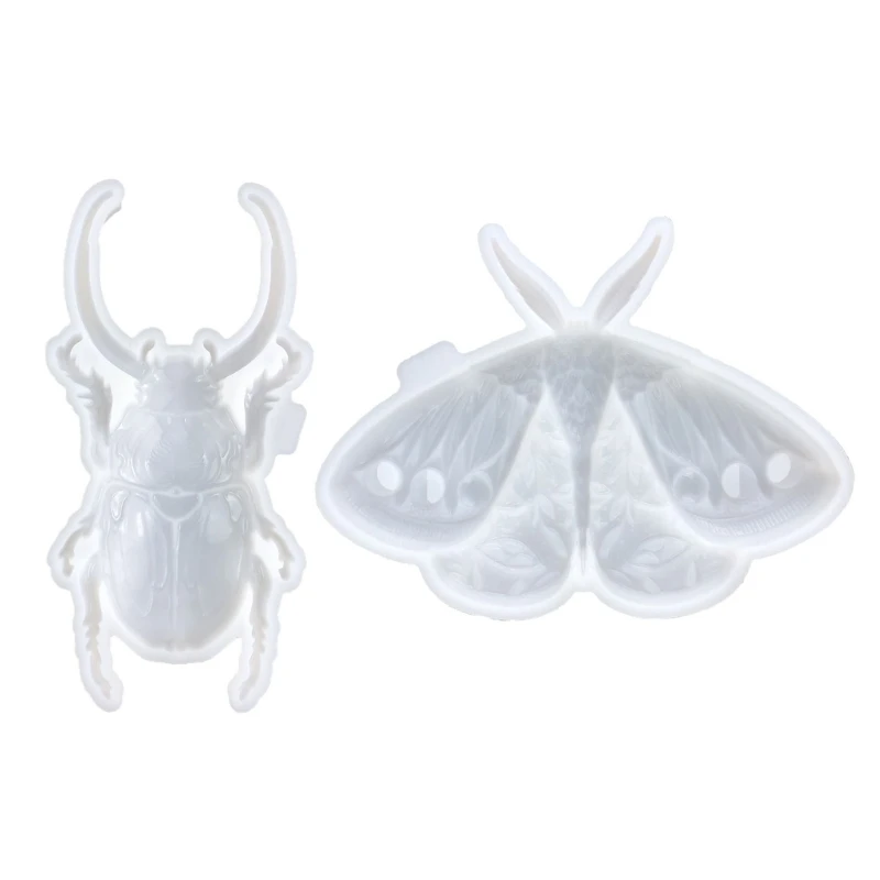 Artistic Moth Silicone Moulds Wall Decors Moulds Wall Hanging Moulds Moth Silicone Pendant Moulds for Drop shipping
