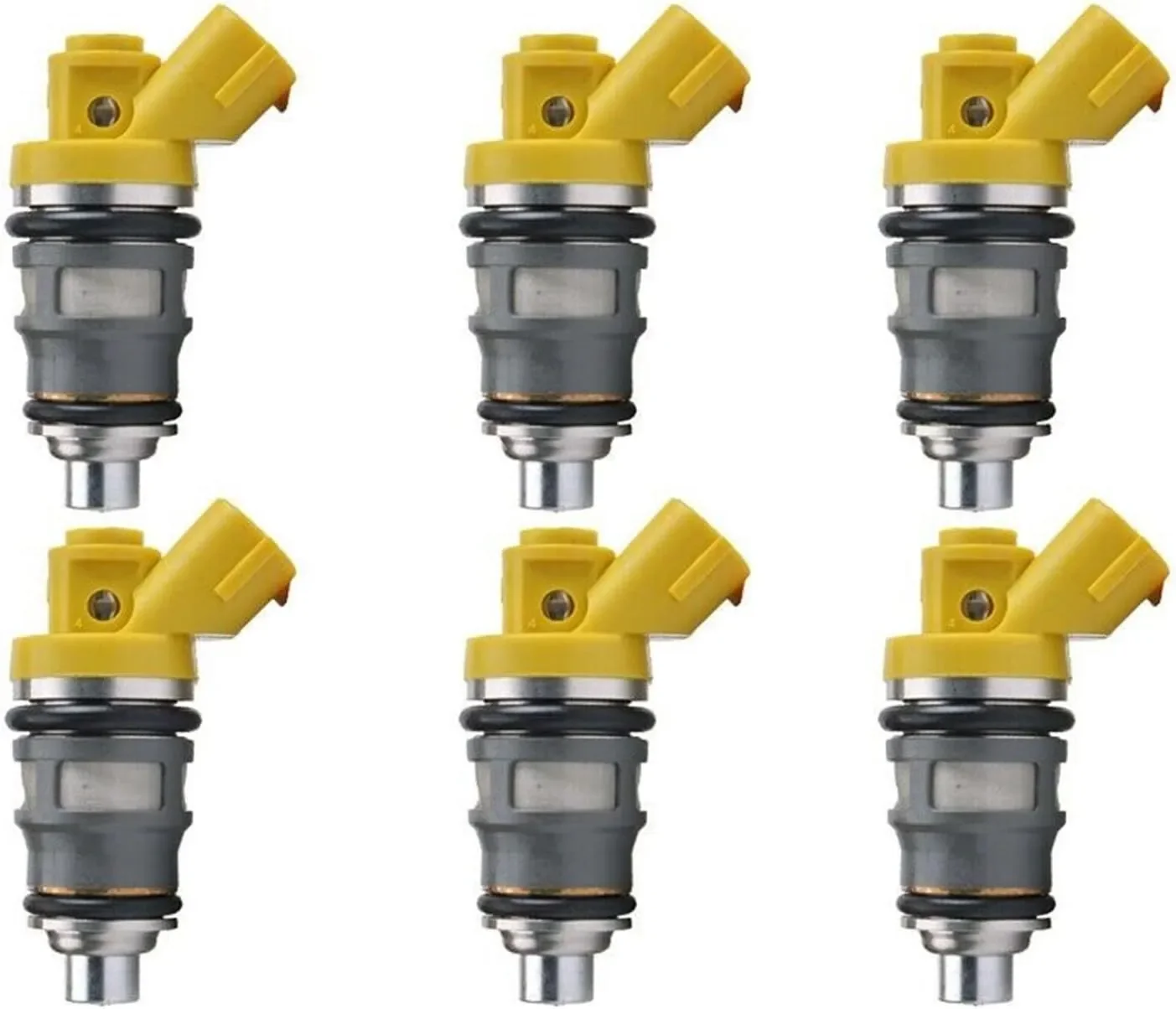 

High quality 6pcs 650cc Fuel Injectors Fit for Denso Toyota Supra JZA80 2JZGTE 2JZ Side Feed 1001-87091 FREE SHIPPING!!!