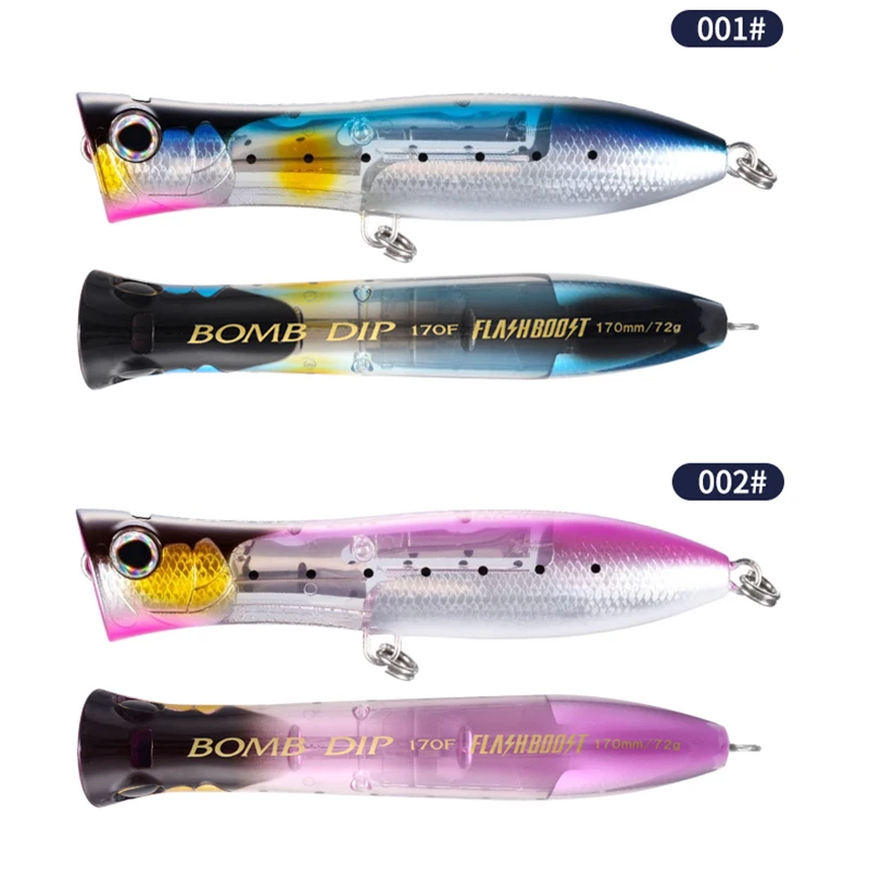 Ocea Bomb Dip 170FJet Scale Boost Flash Boost Hard Bait Spray Ocea fishing tuna lure artificial Bait 170mm 72g XU-P17VE