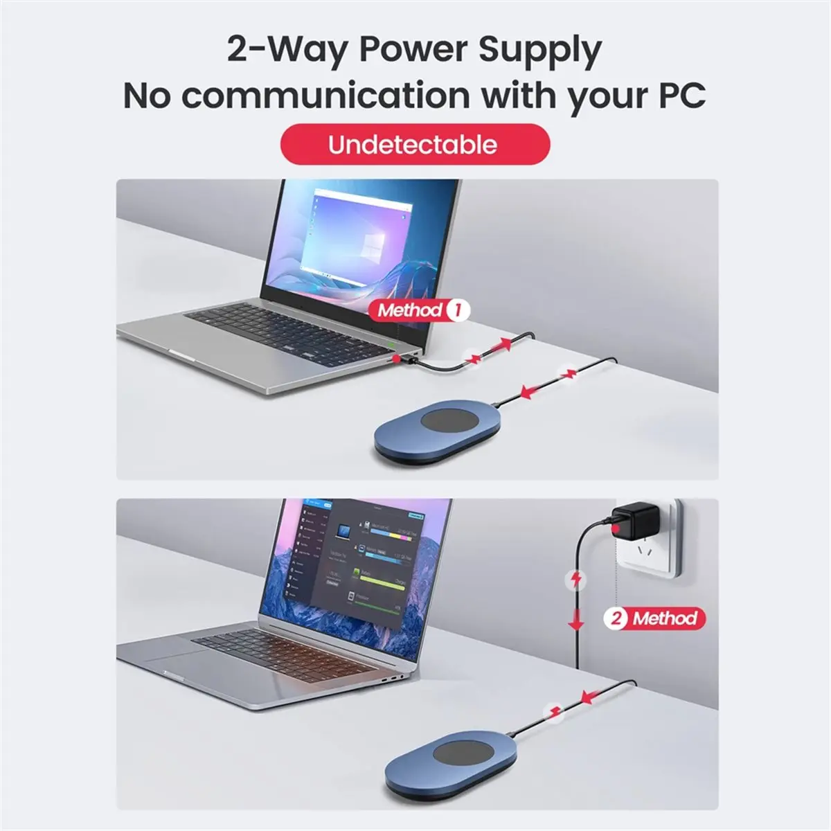 N86R Undetectable Mouse Mover Jiggler with on/Off Switch Mouse Mover Simulator, Driver-Free Mouse Movement Simula