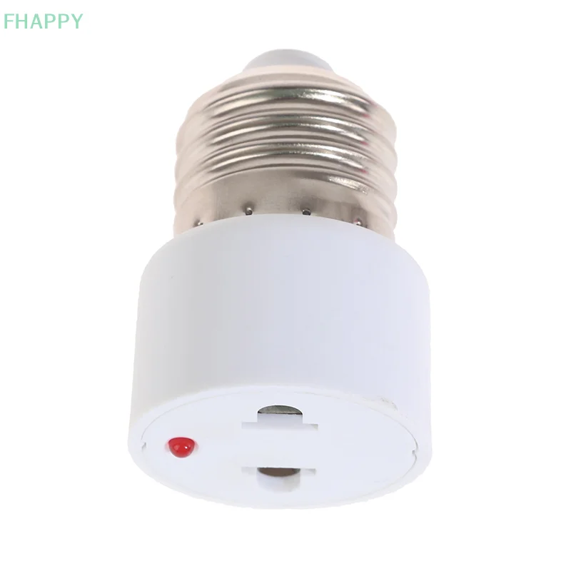 220V E27 ABS สีขาวอุปกรณ์เชื่อมต่อ US/EU ปลั๊กสกรูหลอดไฟอะแดปเตอร์ฐาน