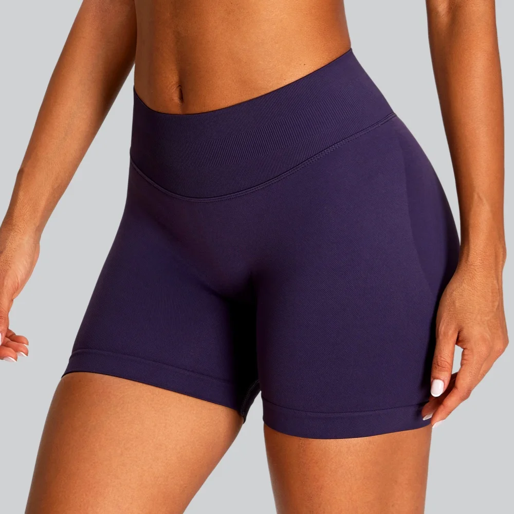 Yoga Shorts Women's Summer Seamless Fitness Shorts Running Gym Sports Shorts High Waist Push Up Fitness Cycling Workout Clothes