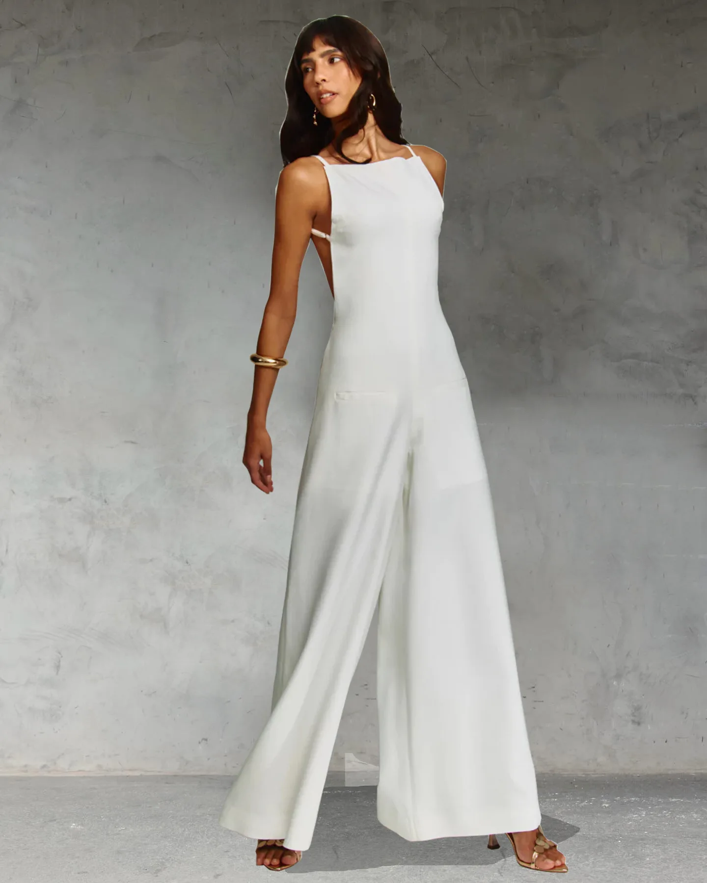 جمبسوت صيفي نسائي أنيق لصيف 2025 رومبير واسع الساق بشكل عام غير رسمي فضفاض بدون أكمام جمبسوت للإجازات #6