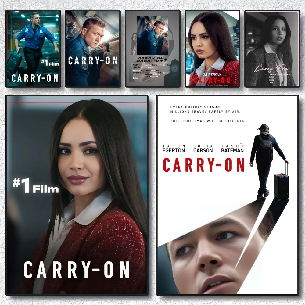 

movie C-Carry-On Poster Self Adhesive Wall Stickers Removable Room Decor Aesthetic Space Decor Murals Gift