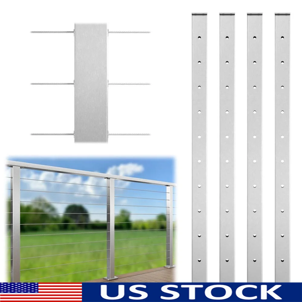 Stainless Steel Cable Railing Post Kit 36