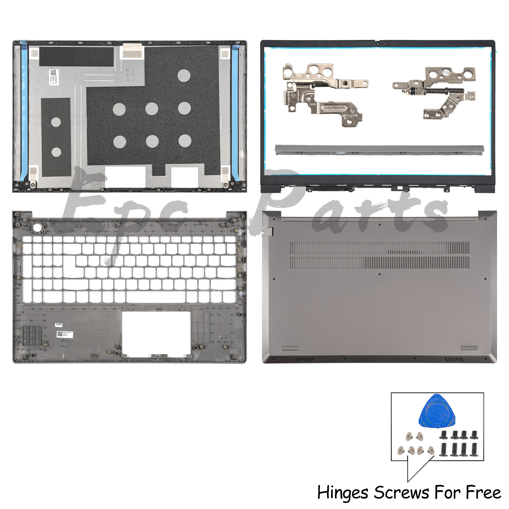 

Epc Parts For Lenovo ThinkBook 15 G4 IAP for ThinkBook 15 G5 ABP Back Cover 5CB1H88666 Bezel Palmrest Lower metal Bottom Repair