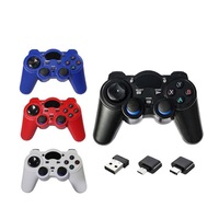 2.4Ghz Wireless PC Game Controller USB Gamepad For PS3 / TV Box / Android Phone / PC Joystick with OTG Converter For Accessories