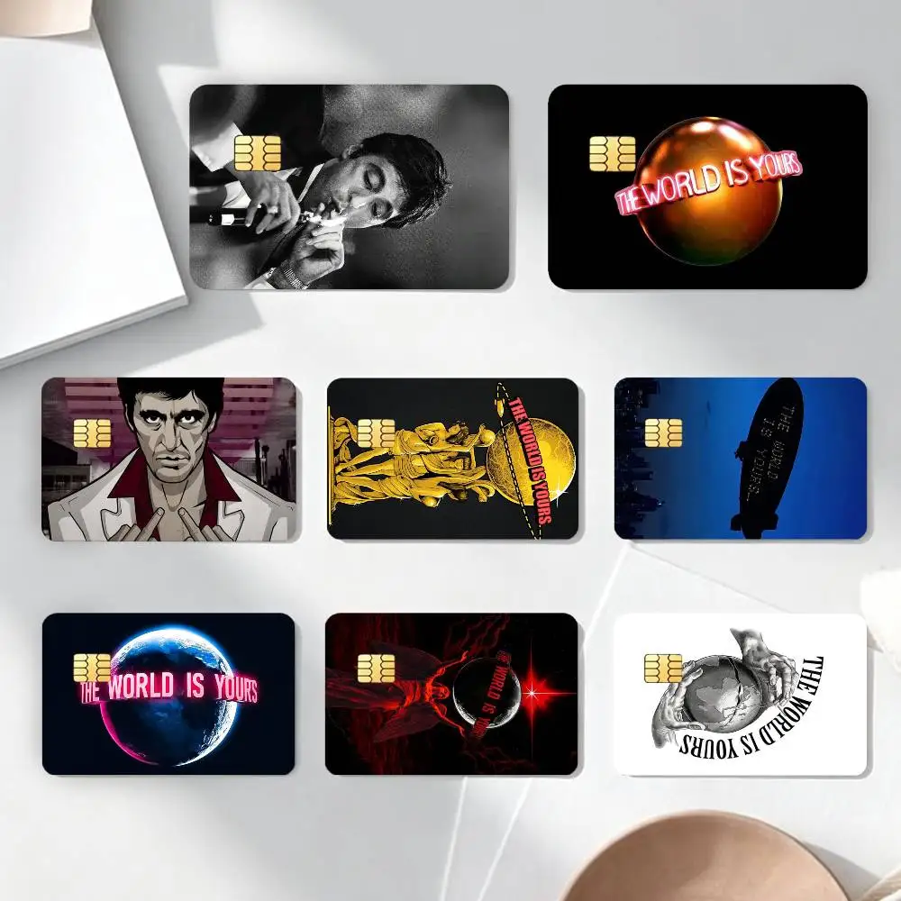 

T-The World Is Yours S-S-Scarfaces Sticker Decoration Creative Bank Card Bus Metro Waterproof Sticker