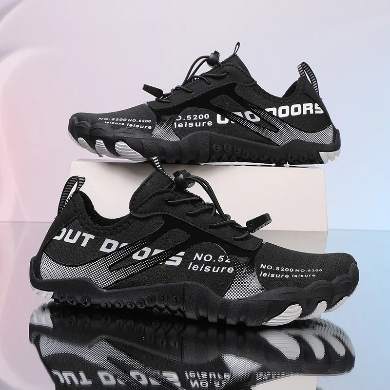 Unisex Barefoot Water Shoes, Adjustable Strap, Quick Dry Non-slip Rubber Sole for Diving, Surfing, Yoga, Fitness & Fishing