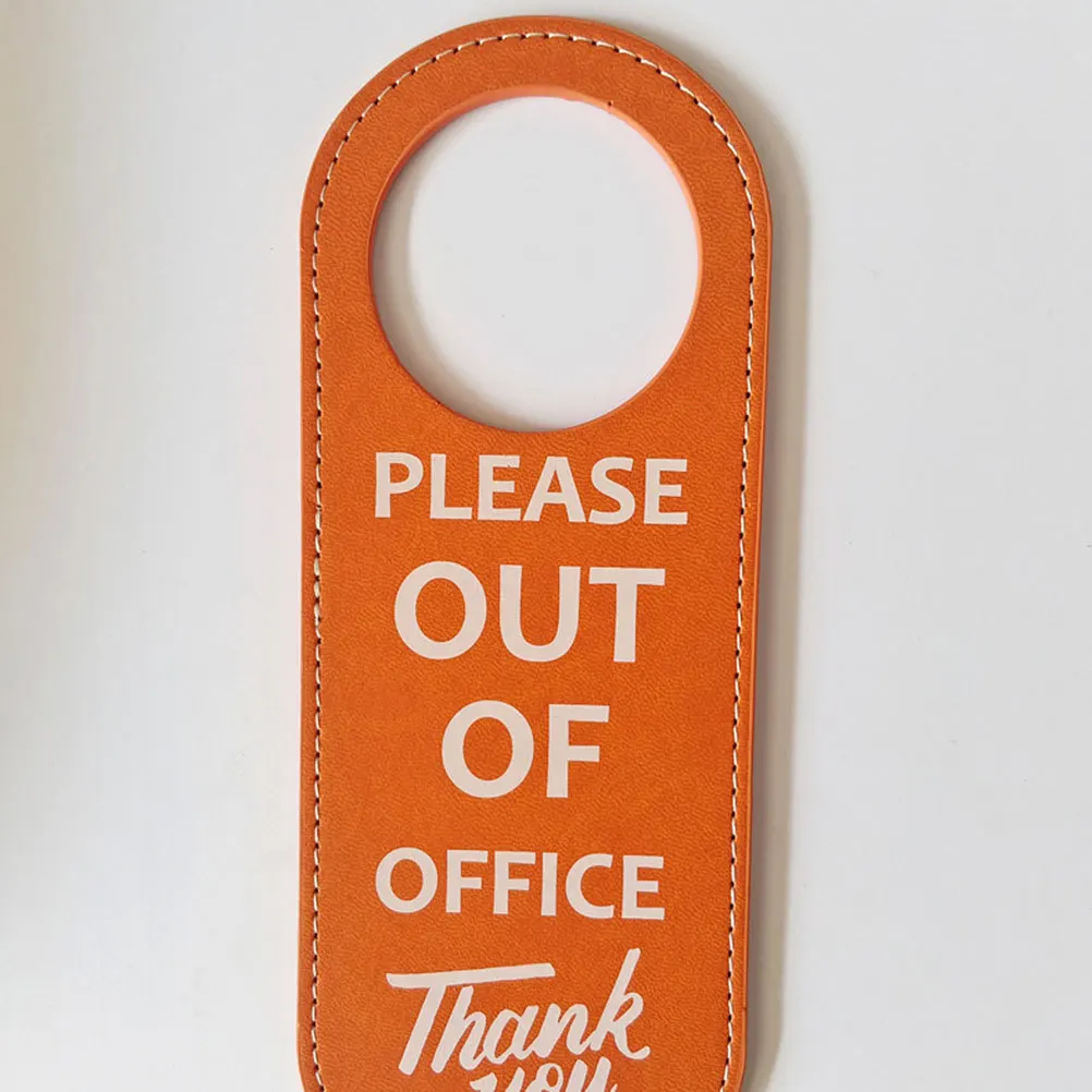 

2 Pcs Door Hanging Sign Busy for Office Not Distrub Meeting Hanger Pu Bedroom Cofenrence