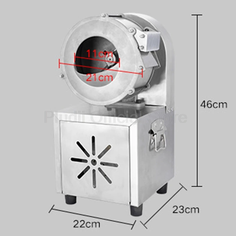 Rebanador de patatas eléctrico, rebanador automático multifuncional de acero inoxidable, máquina trituradora de varias verduras