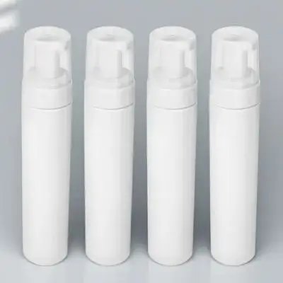 4 個 250 ミリリットル発泡ボトルディスペンサー 洗顔料ボディウォッシュ用詰め替え可能ポータブル空ポンプボトル 家庭旅行浴室用