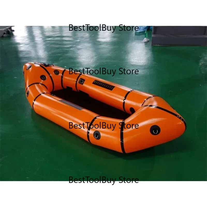 Self-inflating lightweight inflatable  raft for one person, white water raft kayak