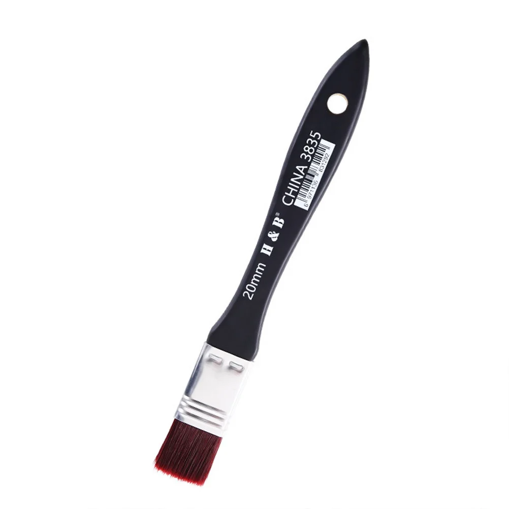 

3Pcs Nylon Oil Painting Brushes Set Large Bristle Durable Wood Handle Painting Tools for Artists Students Acrylic Watercolor