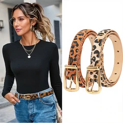 Luxury Designer Women's Belt High Quality Leopard Print Stylish Fashion women Belts for Ladies Belt female waistband strap NS001