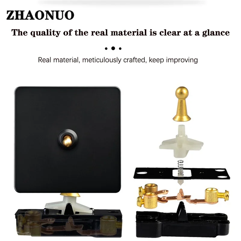 Retro Brass Knurled Wall Light Toggle Switch, alavanca preta, painel de aço inoxidável, interruptor de lâmpada, soquete da UE, 1-4 Gang, 2 Way