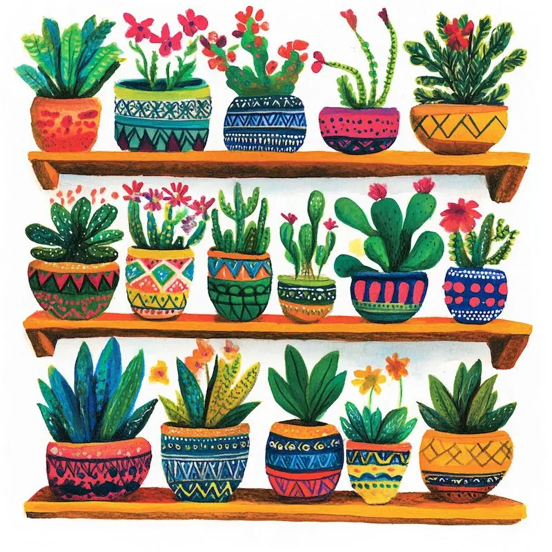 

GATYZTORY Painting By Number Potted Plant For Adults Picture By Numbers Landscape Paint On Canvas DIY Frame Home Decoration