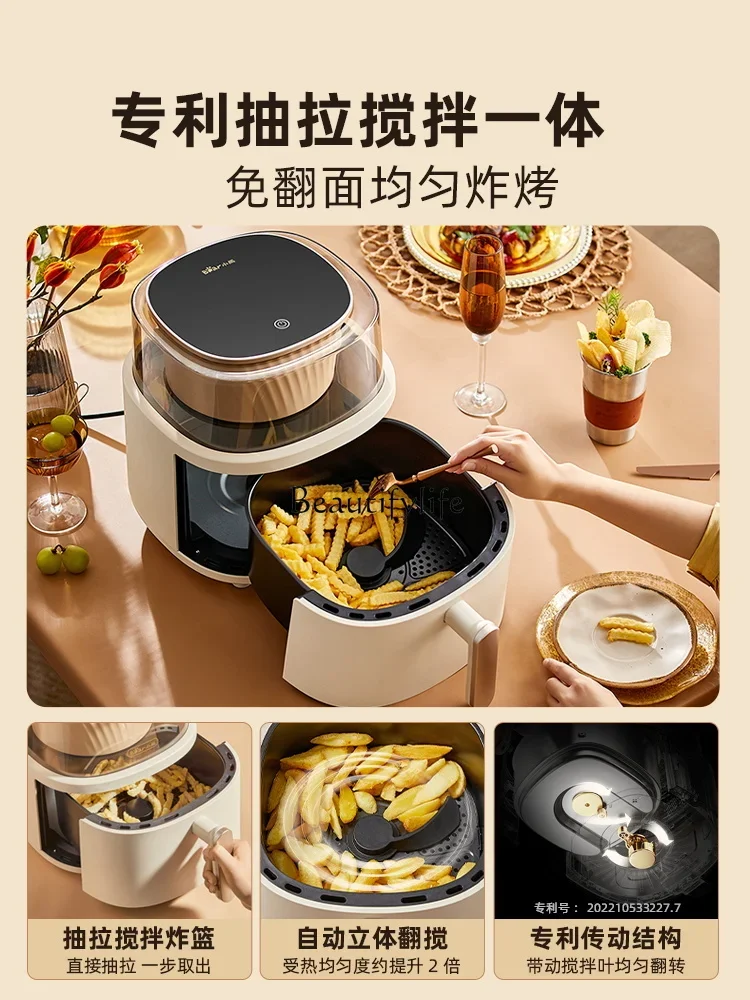 Panoramic visual air fryer multi-functional household new large-capacity smart oven