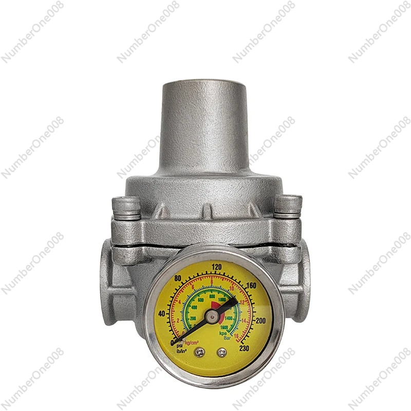 Branch Pipe Pressure Reducing Valve Tap Water Static Pressure Reducing Adjustable YZ11F-16PDN20 with Pressure Gauge