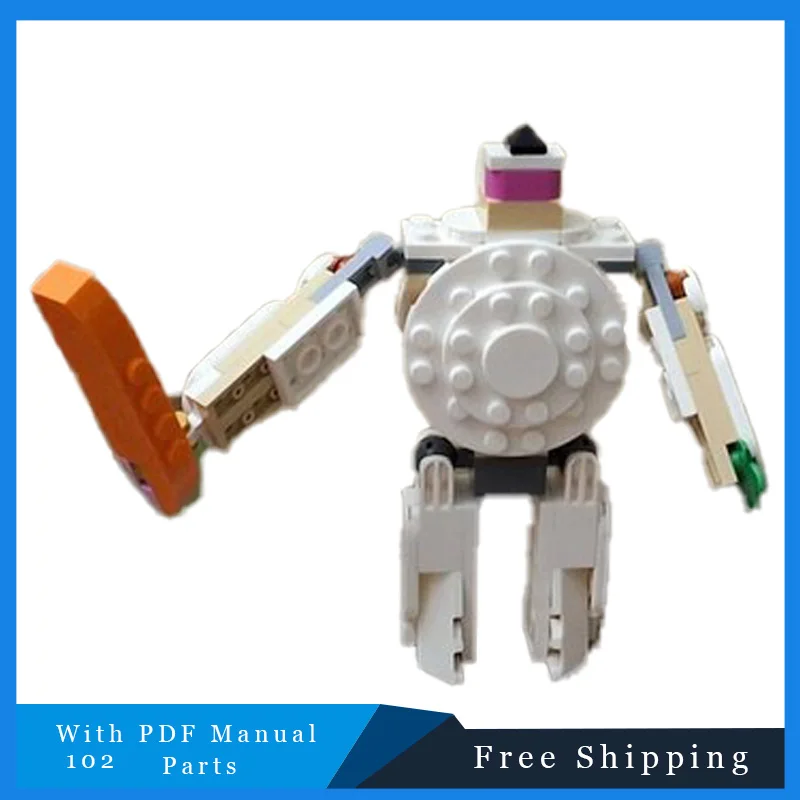 

102 Parts MOC Creative Cow Robot Modular Building Blocks Model For Children DIY Assembly Display Toys Christmas Surprise Gifts