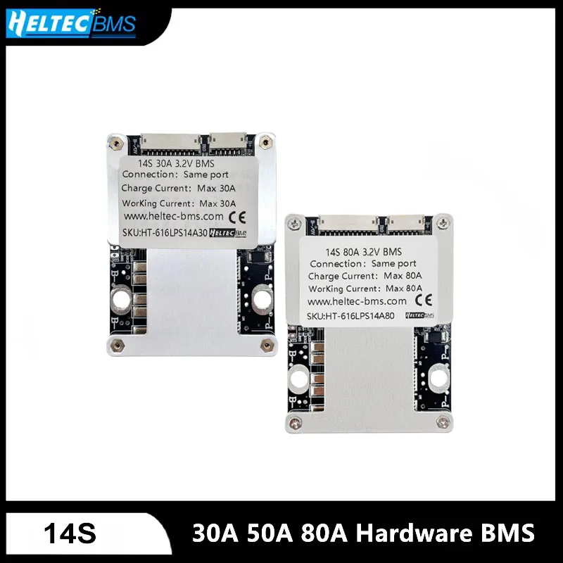 30A 50A 80A 14S 48V Lifepo4 Защитная плата литий-ионной батареи Баланс BMS 3,7 В 3,2 В энергия
