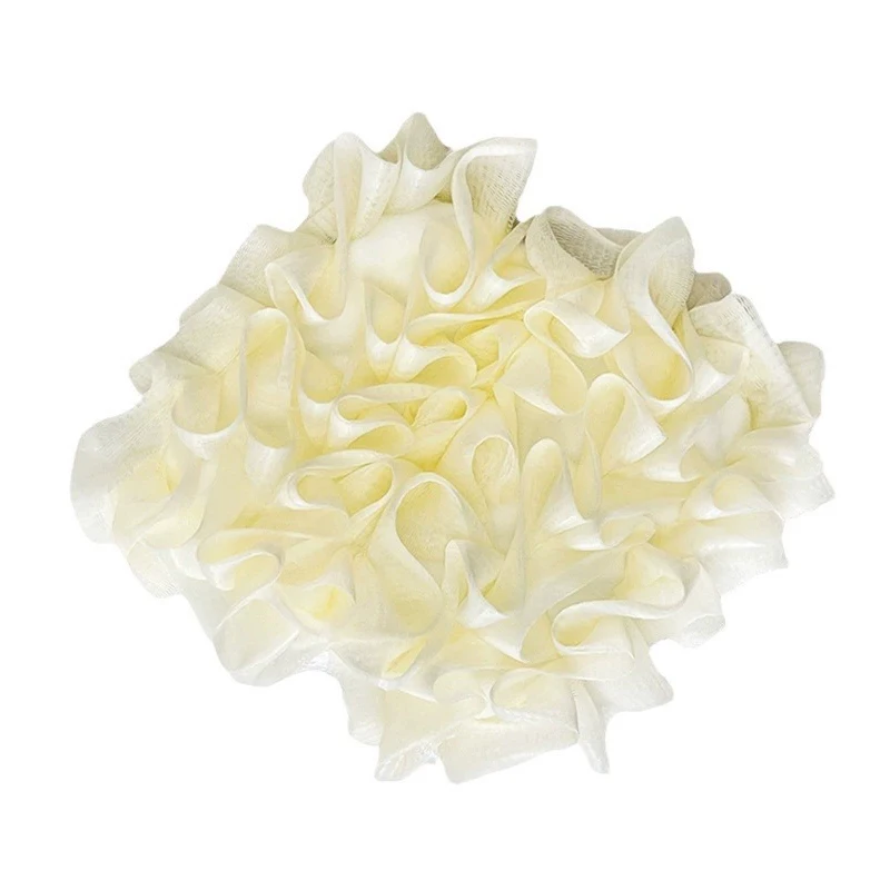 2-In-1 Bath Ball Towel Loofah With Drawstring Closure For Soap Soft Exfoliating Mesh Shower Sponge Body Skin Care Bathing Tools