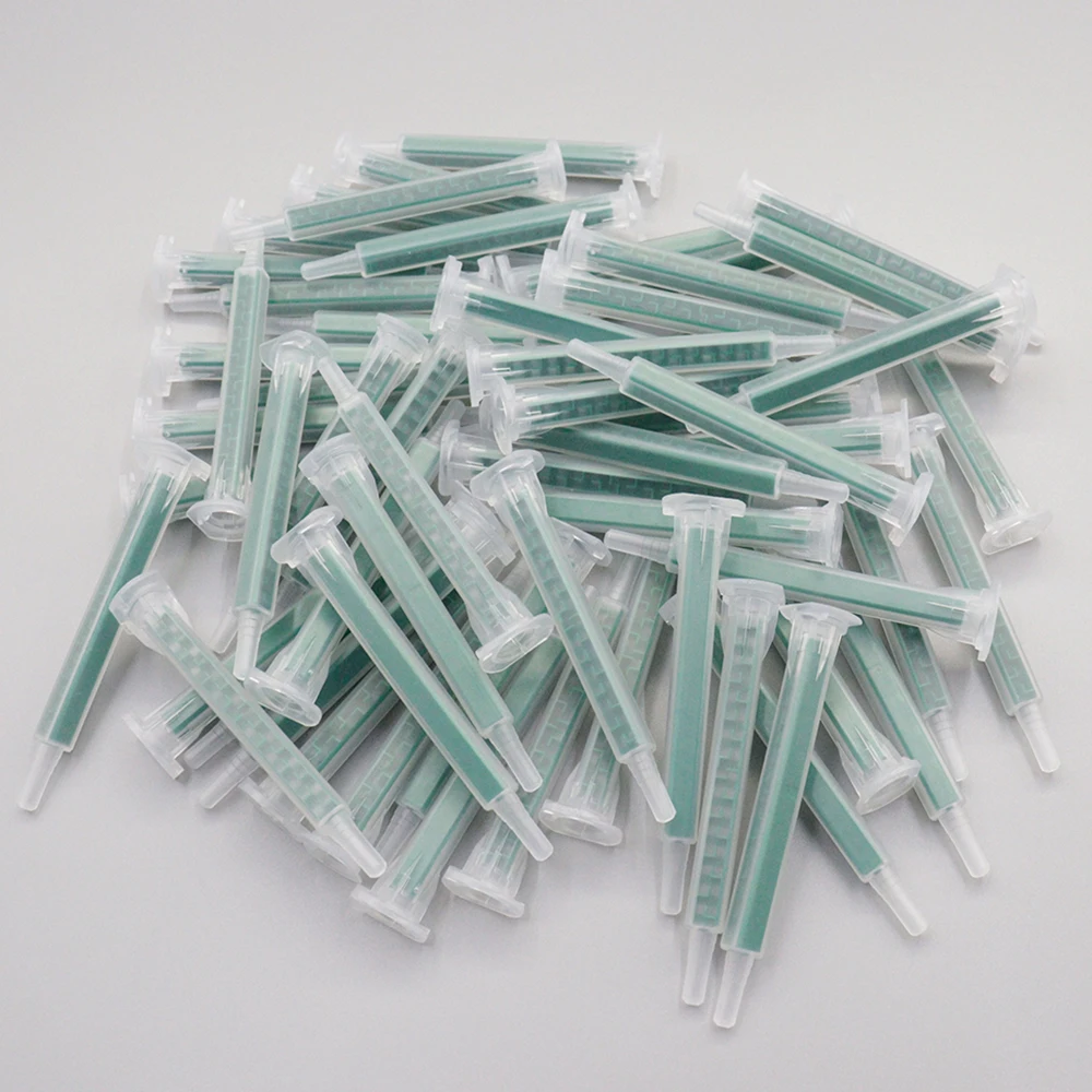 Epoxy Estática Mistura Cabeça do Bocal Mistura Tubo Adequado para ab Glue Gun Aplicador Estática Mixer 250 Pcs