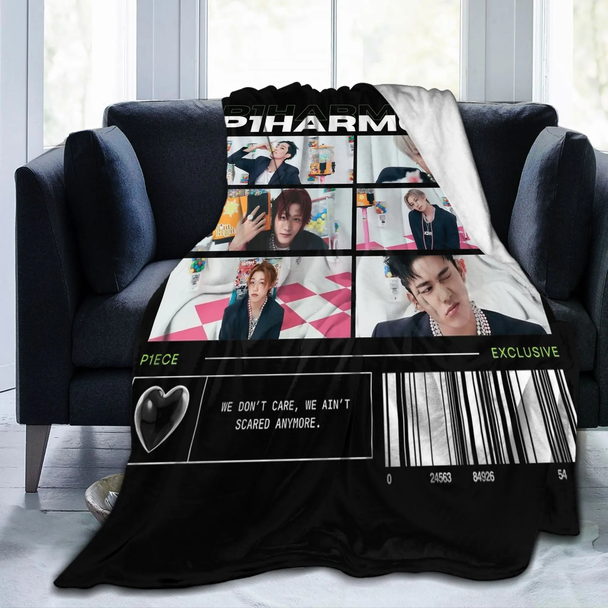 P1Harmony P1oneer Tour Blanket Flannel Spring/Autumn  Portable Ultra-Soft Throw Blankets for Home Couch Plush Thin Quilt
