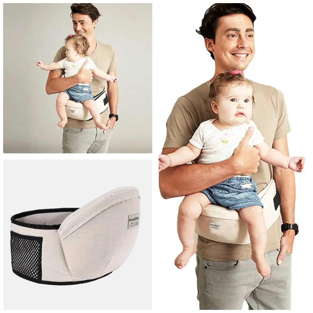 Breathable Baby Carrier Newborn Front Holding Infant Kangaroo Bag Baby Waist Stool Waist Stool Strap Soft Material