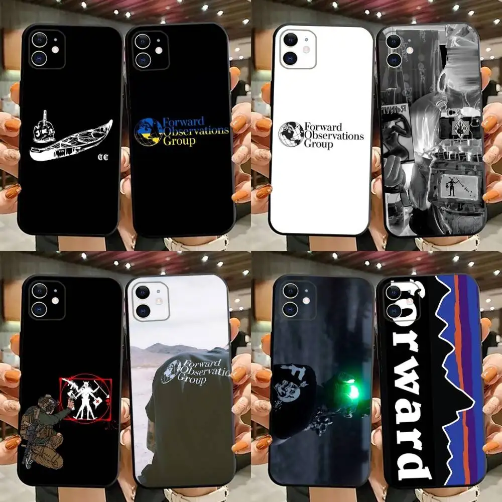 

FOG Forward Observations Group Phone Case For iPhone 16,15,14,13,12,11,Plus,Pro Max,XS,X,XR,SE,Mini,8,7 Soft Silicone Black Case
