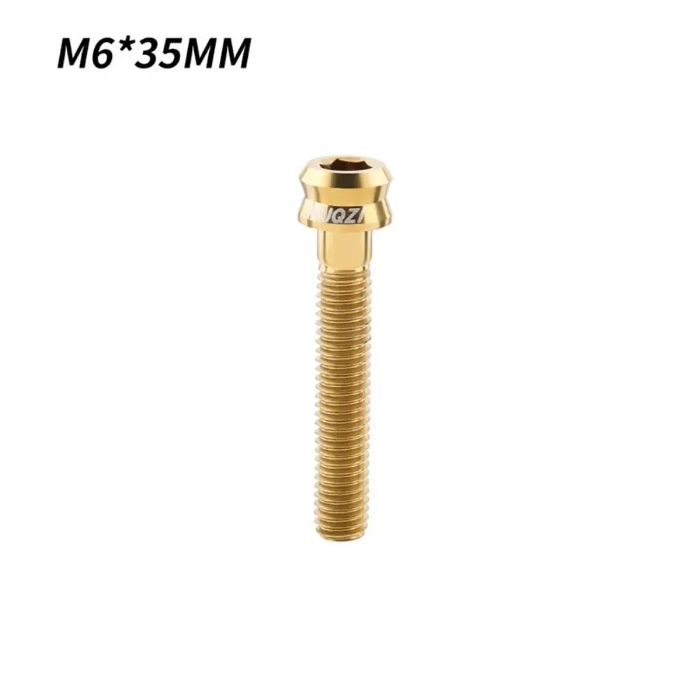 M6x30/35mm Bicycle Stem Top Cap Screw Ultra-light Colorful Bicycle Headset Top Cap Bolt Vacuum Plating Titanium Alloy - Image 4