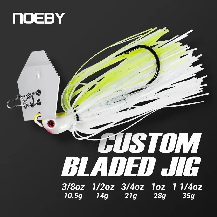 Noeby Chatterbait Bladed Jig 10.5-35g Vibrating Wire Bait with Needle Stinger Hook for Pike Bass Fishing Lure Power