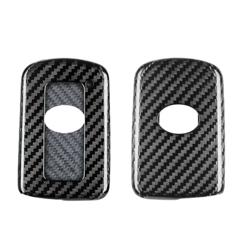 A + ألياف الكربون سيارة مفتاح فوب غطاء حقيبة لتويوتا RAV4 كامري أفالون هايلاندر #4