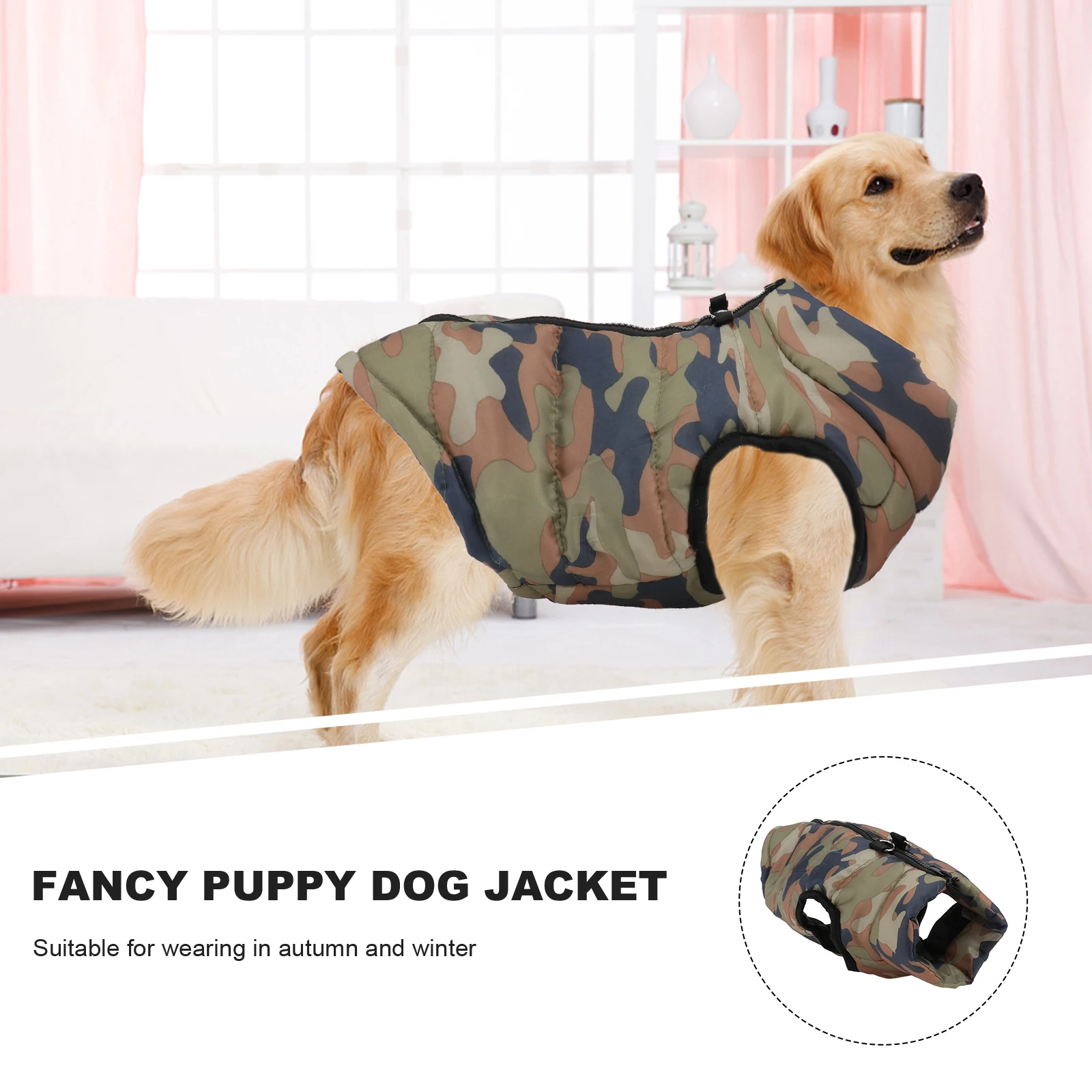 

Dog coat Puppy jacket Puppy winter clothing Dog sleeveless coat Dog winter