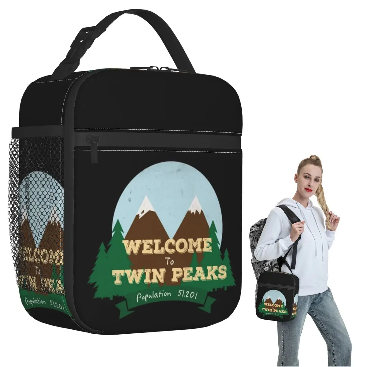 

The Lazy Way To Welcome First Day Of To Twin Peaks Gifts For Movie Fans Insulated Lunch Bag Food Boxes Thermal Lunch Box Tote